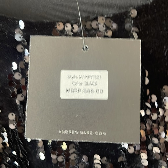 Marc New York Sequins and Velvet Top Vest NWT - Picture 4 of 7